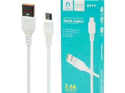 کابل شارژ میکرو دنمن مدل D01V طول ۱ متر فست